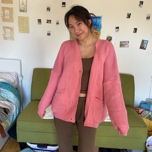 NWT pink oversized sweater